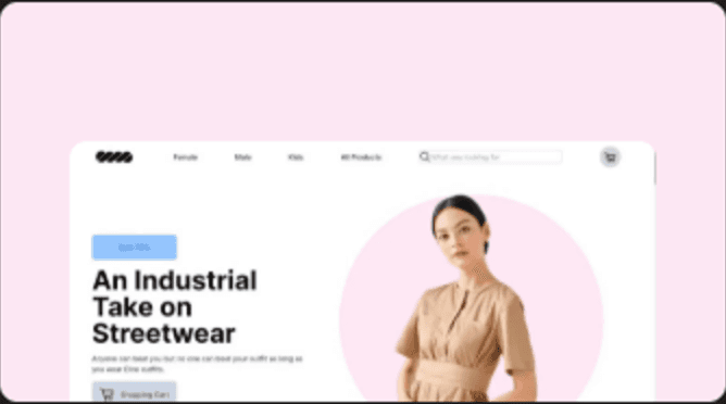 Skupta ecommerce homepage with an industrial streetwear hero